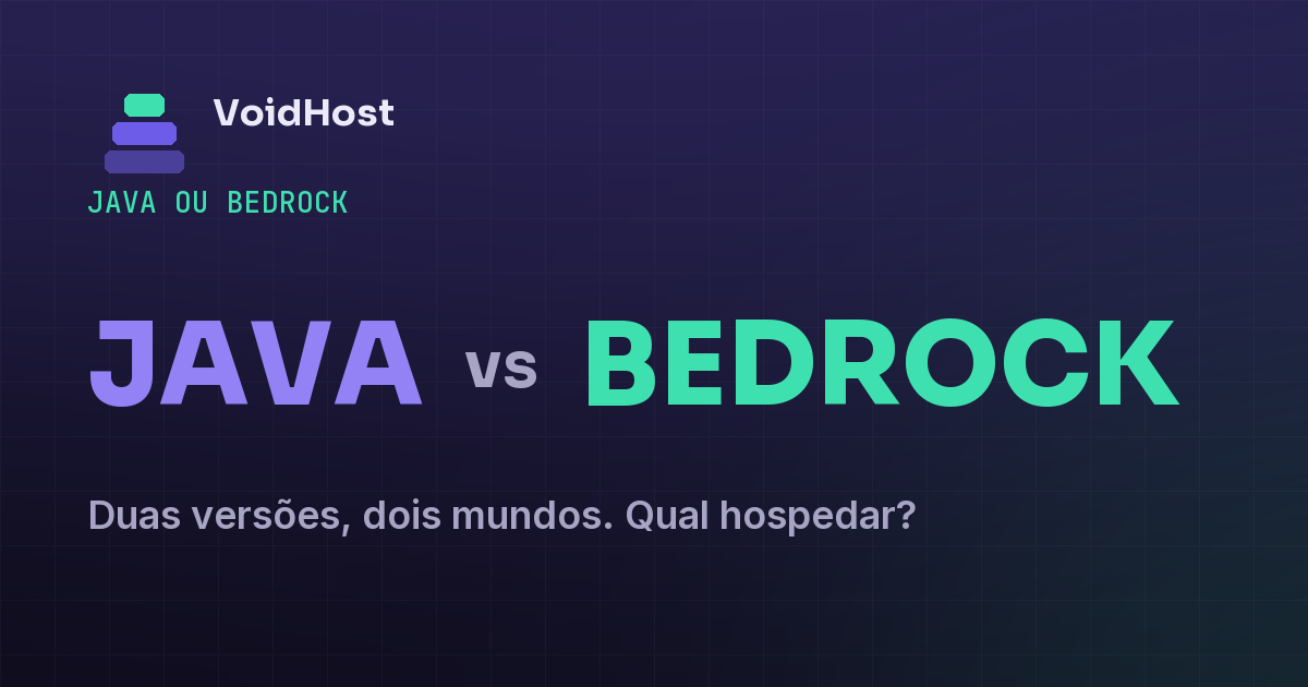 Comparação Java vs Bedrock — as duas edições do Minecraft